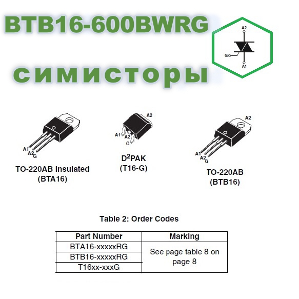 BTB16-600BWRG ORIGINAL